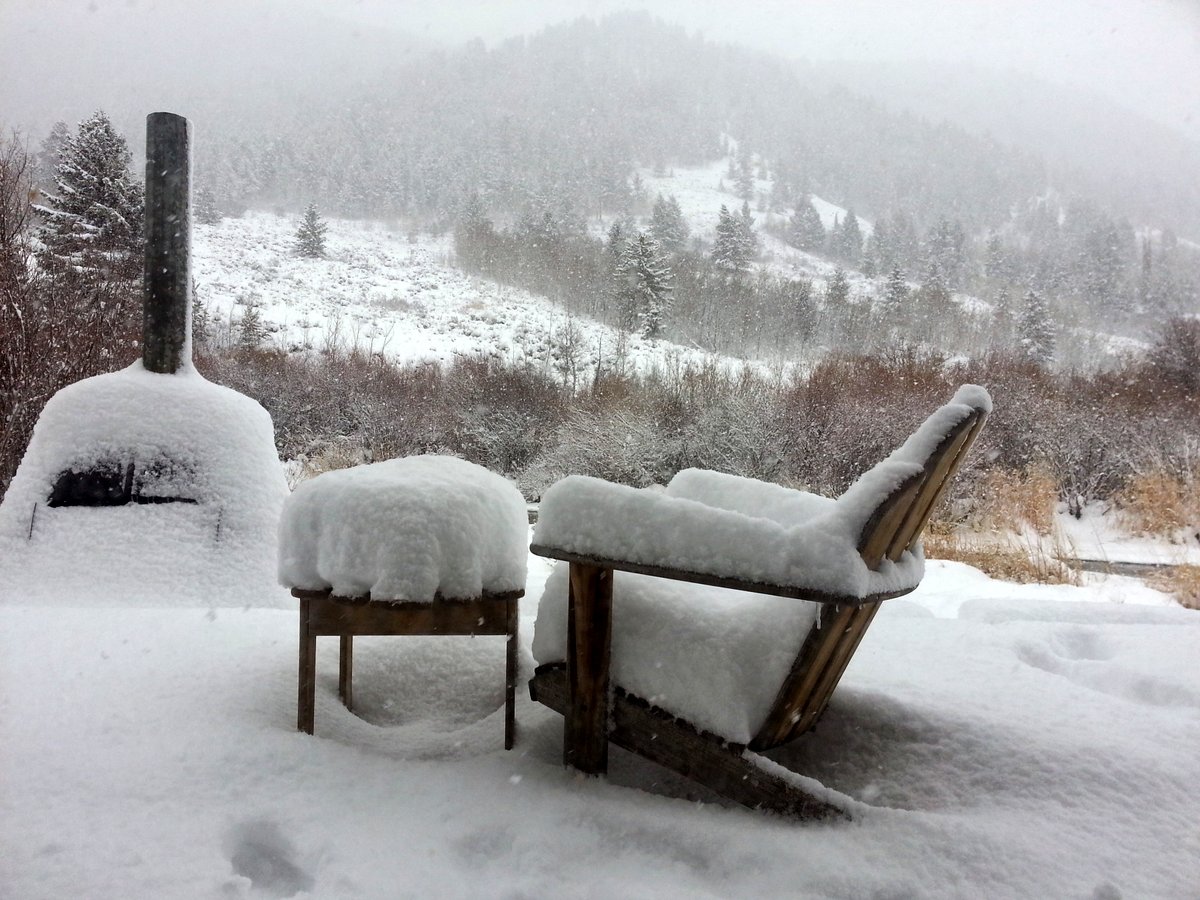 Snowy Chair