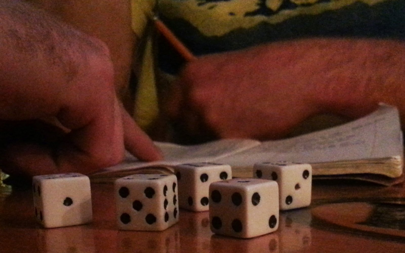 Playing Yahtzee