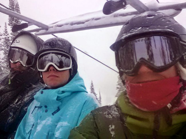 Skiing with Reid & Greg