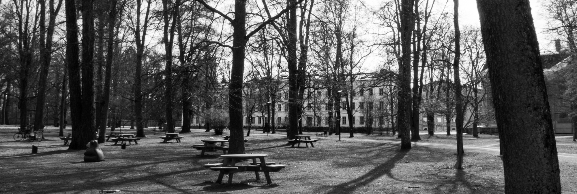 A building in the park