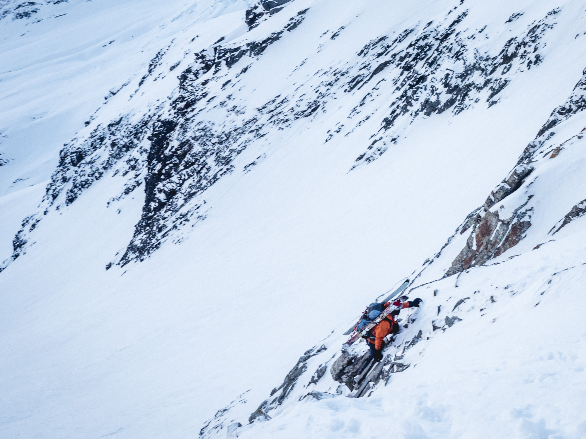 Climbing action