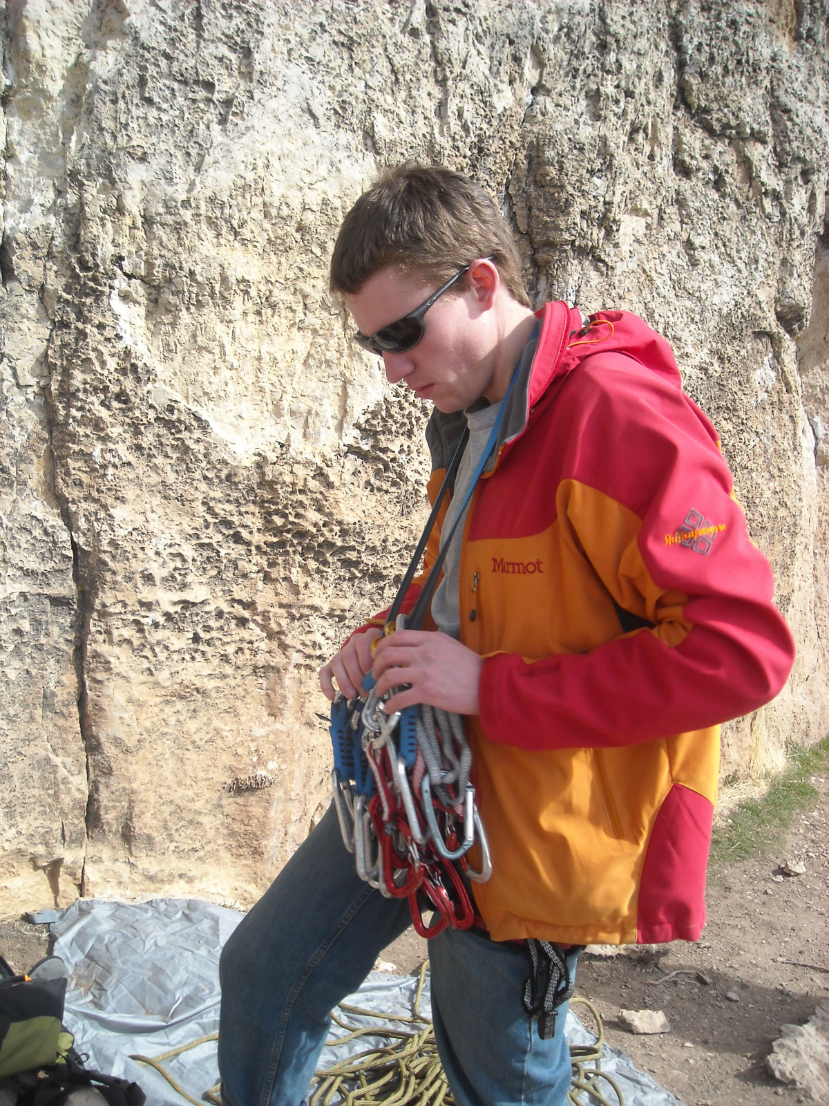 Ken at Scud Wall, March 2011