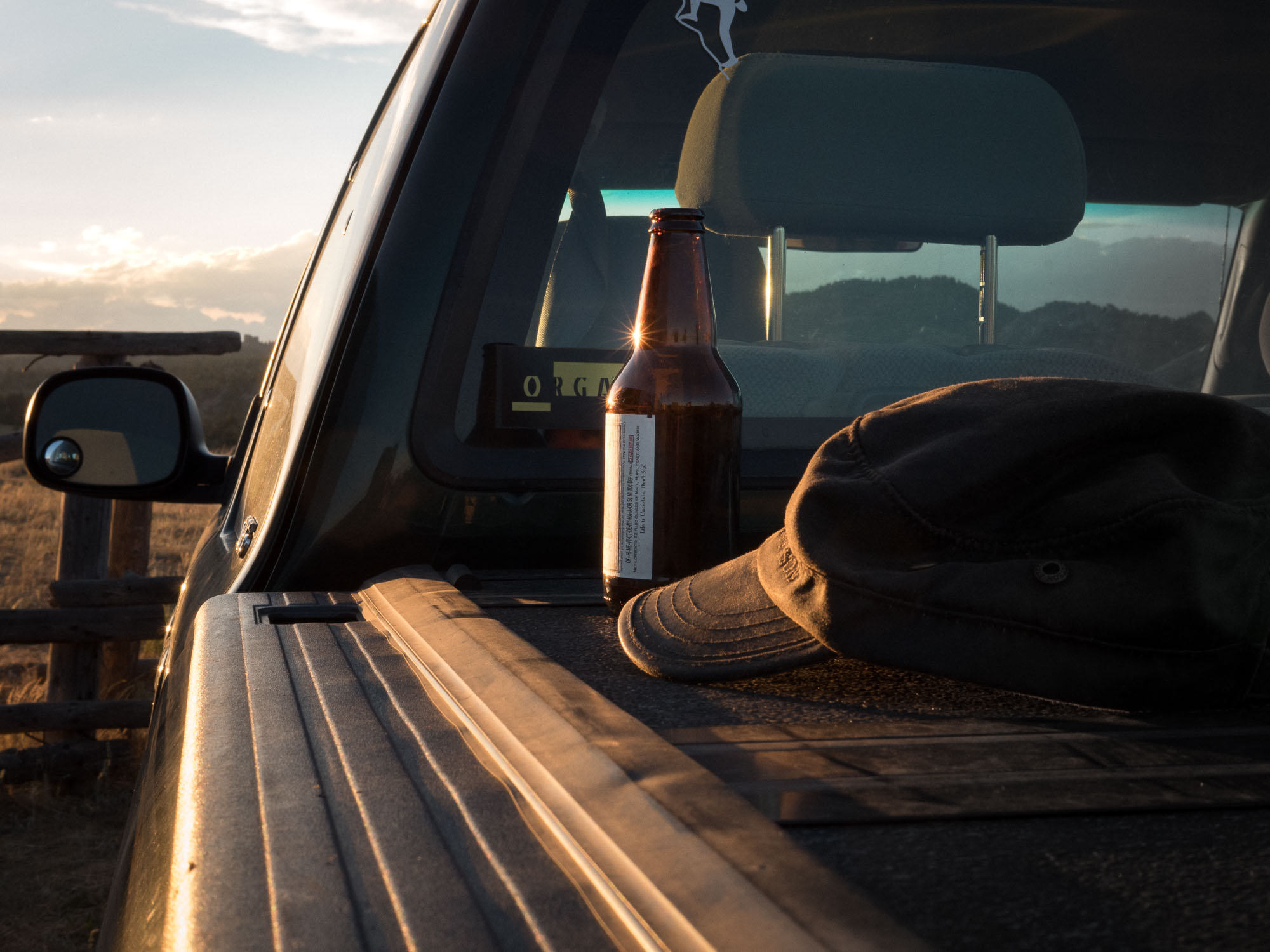 truck beer hat