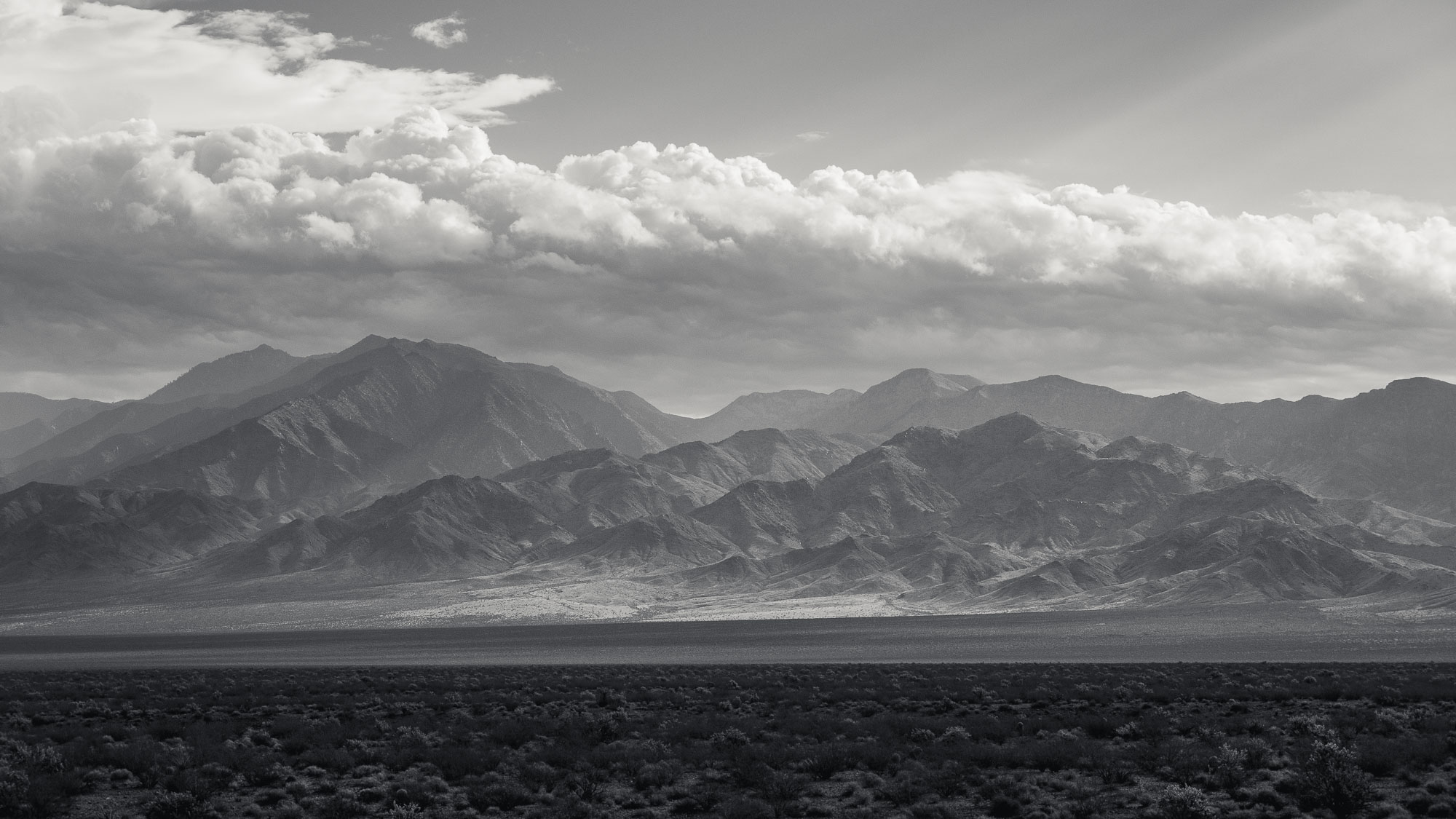 bw virgin mountains