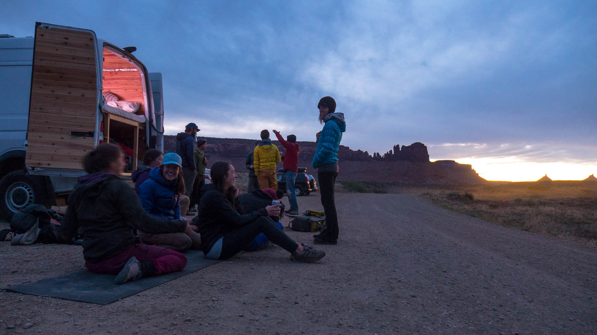 party behind the van